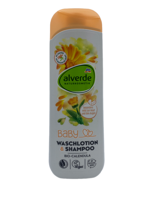 Alverde BABY Baby Wash Lotion & Shampoo Bio-Calendula, 250 ml